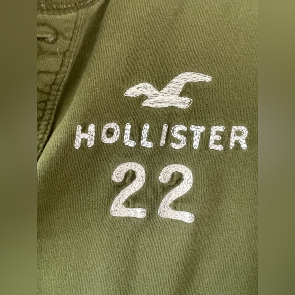 Y2K 90s Hollister Vintage Green Sweater Shirt Pullover Long Sleeve Size Mens XL - Picture 2 of 7